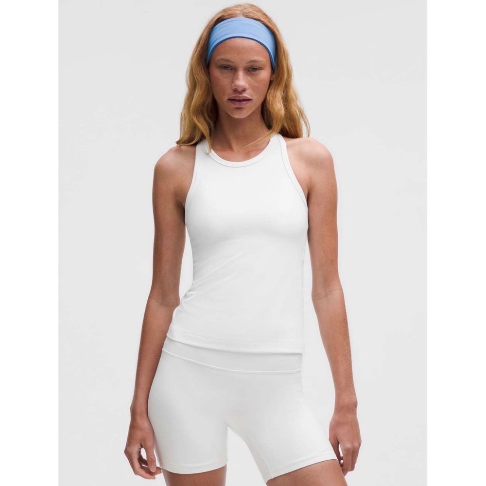 Lululemon Align Waist Length Racerback Tank Top White Athleisure S